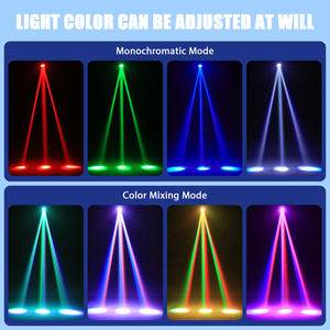 Mini Luz de Discoteca de 30W con Efecto 4 en 1 de Haz de Luz, Láser y Estroboscópico para Escenario, Control DMX y Activación por Sonido para DJ, Bar y <span class=keywords><strong>Navidad</strong></span> - Product Image 4