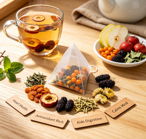 Tisane d'Eucommia <span class=keywords><strong>et</strong></span> d'Argousier, Soutient la Santé Cardiaque, la Digestion <span class=keywords><strong>et</strong></span> <span class=keywords><strong>l</strong></span>'Immunité, Thé Antioxydant Naturel, Vente en Gros <span class=keywords><strong>et</strong></span> OEM - Product Image 3