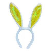 Oreilles de lapin enfants adultes sequin le bandeau d'oreilles de lapin pour bandeau de Pâques