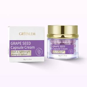 Crème hydratante visage Greenlem Nouvelle Arrivée aux capsules de pépins de raisin, vitamines E et C, niacinamide et PDRN de saumon pour marque privée - Product Image 2