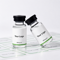 Boîte de rangement personnalisée pour peptides simples ou doubles et étiquettes, boîtes à peptides pour flacons de 3 ml avec plateau en plastique
