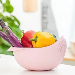 Ustensiles de cuisine en plastique de qualité alimentaire vert-rose pour barbecue, accessoires ménagers pour séchoir à riz, haricots et pois - Product Image 2