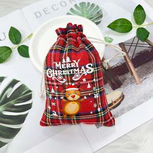 Sac à cordon en velours personnalisé pour Noël, sac à bijoux pour Noël - Product Image 3