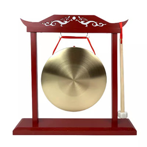 Gong de Cobre Puro al por Mayor, Instrumento Tradicional Chino, Adorno para Ceremonia de Inauguración, Gong con Soporte - Product Image 2