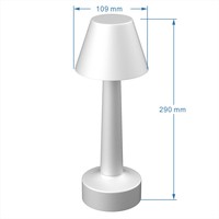 Lampe de table LED pour la maison, 2600 mAh, longue durée, avec télécommande de couleur RVB, lampe de table rechargeable