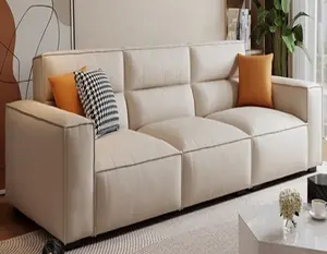 Italienischer Stil 3-Sitzer Sofa aus Samt Wohnzimmermöbel