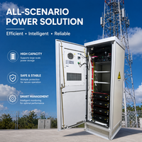 Armoire d'énergie hybride extérieure IP65 5kWh 20kWh 40kWh 80kWh, système de stockage de batterie solaire modulaire pour station de base 5G et site hors réseau