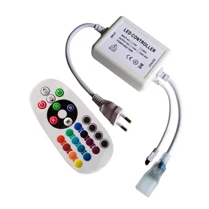  Controlador RGB LED RF de alta tensión para tira de luces, CA 110V 220V, 5050 V, 3528