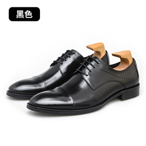 Zapatos Oxford de diseño de alta gama para hombre, adecuados para ropa formal de negocios, uso en exteriores, hechos de cuero genuino, para uso casual. - Product Image 6