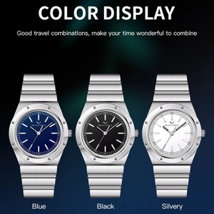 Nuevos relojes para hombre de 38MM, reloj de cuarzo japonés VH31 Movt de acero inoxidable, cristal de zafiro, resistente al agua, reloj Masculino - Product Image 4