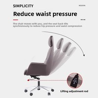Chaise de bureau, chaise d'ordinateur, chaise de maison confortable, chaise inclinable en cuir, fauteuil pivotant, chaise de patron, chaise de direction moderne