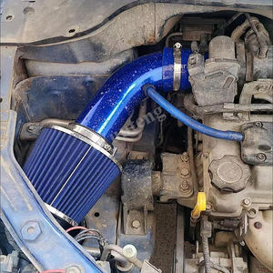 Kit de tuyau d'admission d'air froid de voiture à haut débit universel 76mm/3 pouces avec filtre à tête de champignon - Product Image 2