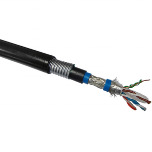 เทปเหล็กหุ้มเกราะ Sftp Cat6 <span class=keywords><strong>Cat6a</strong></span> เชื่อมโยงสายใต้ดินโดยตรงฝังศพ Category6เครือข่ายสายไฟฟ้าต้านทานรังสียูวี - Product Image 3
