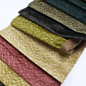 Estofamento em tecido de veludo para capa de sofá de poliéster de alta qualidade