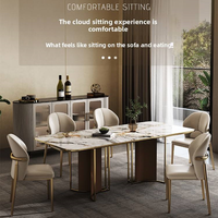 Chaise de salle à manger légère avec dossier nordique, confortable, moderne, pour restaurant