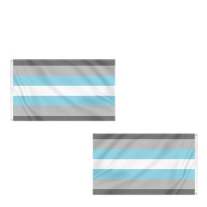 Drapeau Demiboy OEM Gris Bleu Blanc 3x5 pieds Personnalisé en Polyester Impression Numérique en Gros pour Événements Nationaux - Product Image 3