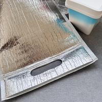 Sac fourre-tout isotherme isolé en gros de l'usine coréenne Sac à main adhésif réutilisable en mousse de papier d'aluminium pour fruits de mer glace bonbons Shopping