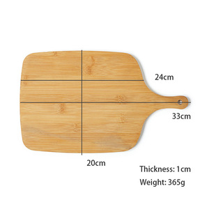 Tabla de cortar de bambú rectangular con mango antideslizante, duradera, para cocina, repostería, frutas, sushi, pizza, fácil de limpiar - Product Image 5