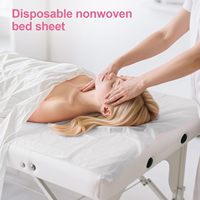 Housse de lit de massage jetable douce et confortable, imperméable, anti-poussière, en matériau non tissé, pour les voyages.