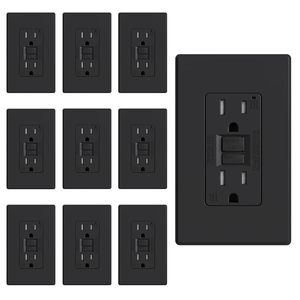 ELEGRP GFCI 콘센트 15 암페어, TR 내부 벽 자체 테스트 GFCI 벽면 소켓 제조업체 접지 결함 차단기 - Product Image 1