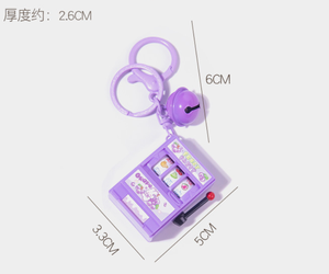 Customized <b>Mini</b> Cute PVC Keychain New Design Fruit Machine UV <b>Printing</b> for Cartoon Promotion Lottery Customizable Key Pendant - Product Image 2