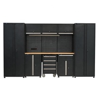 Banc de travail modulaire en acier pour garage, armoire à outils robuste