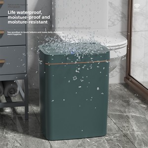 Wholesale Standing Automatic <strong>Sensor</strong> Smart <strong>Trash</strong> Can Plastic Eco-friendly Battery Powered Kitchen Bathroom Modern Home Use - Product Image 3