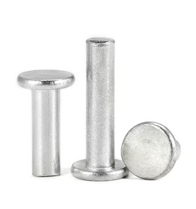 Remaches de Aluminio Sólido Personalizados por el Fabricante, Remaches de Acero Sólido de 4 mm y 8 mm, Remaches Sólidos de Acero Inoxidable M6 con Cabeza Redonda Plana - Product Image 1