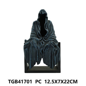 Statue de la Mort noire 2025, robe émouvante, figurine de bureau en résine <span class=keywords><strong>Nightcrawler</strong></span>, ornements, sculpture de fantôme d'horreur, décorations - Product Image 2