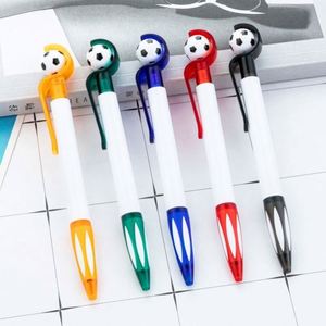Bolígrafo Personalizado con Logotipo, Diseño de Balón de Fútbol de 1.0 mm, Plástico, con Botón de Presión, Antiestrés, con Tapa Giratoria - Product Image 1