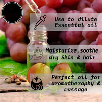 Label pribadi minyak Grapeseed menenangkan bebas Tautan ketombe Spilt berakhir meningkatkan pertumbuhan rambut minyak esensial Grapeseed