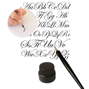 23834 Kit de stylo plume de calligraphie 7 pièces comprenant de l'encre de dessin noire et 5 plumes de calligraphie différentes - Product Image 4
