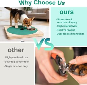 Planche à gratter pour <span class=keywords><strong>chien</strong></span> 3-en-1 en bois, antidérapante, avec compartiment à friandises - Product Image 6