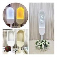 Support de décoration moderne en métal pour cabine téléphonique, pour livre d'or audio-vidéo, idéal pour mariages et événements