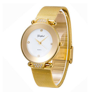 Montre Femme Luxury Brand Ladies Minimalist <b>Wrist</b> <b>Watch</b> Gold Japan Movement <b>Women</b> Quartz <b>Watch</b> - Product Image 1