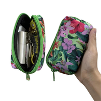 Mini sac à fermeture éclair à impression personnalisée pochette pour cartes d'argent portable en néoprène