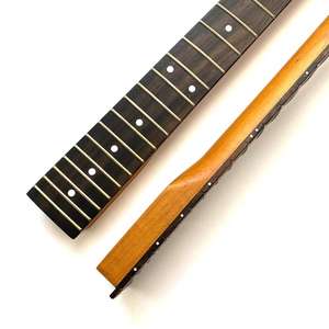 Mástil de Guitarra TL Vintage de 25.5 Pulgadas con 22 Trastes, Acabado Satinado Personalizado, Arce Roasted Plain con Diapasón de Palisandro - Product Image 5