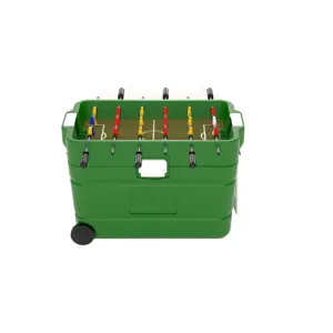 TR-桌上足球游戏，配有60升冰柜箱，花园和野营桌上足球冷却器手推车