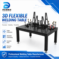 Banc de travail modulaire robuste pour soudage robotisé, combinaison libre et dimensions personnalisables