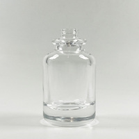 Flacon de parfum en verre personnalisé de luxe 30 ml, emballage cosmétique transparent, cylindre en verre vide avec pompe et boîte