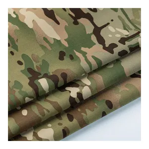 RTS 50%Nylon 50%Cotton Multicam Camo Print NYCO Ripstop Anti Tearing WR Tactical Fabric For Uniform