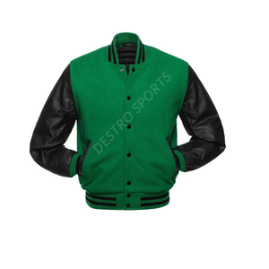 Best Manufacturer 100% Cotton College <b>Baseball</b> <b>Jacket</b> <b>Men</b> Leather Sleeves Spring Varsity <b>Jackets</b> Breathable Windproof Waterproof - Product Image 3