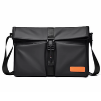 Sac bandoulière croisé imperméable en velours côtelé pour homme, style outdoor, avec fermeture éclair – toutes saisons, taille personnalisable, logo OEM
