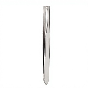 Pinzas para Pestañas de Acero Inoxidable Color Oro Rosa, Antiestáticas, Punta Inclinada, Agarre Fuerte, Herramienta para Volumen de Pestañas y Arreglo de Cejas - Product Image 3