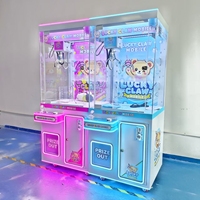 Machine à griffes de taille moyenne avec éclairage LED, machine de jeu d'arcade à monnayeur pour la distribution de prix