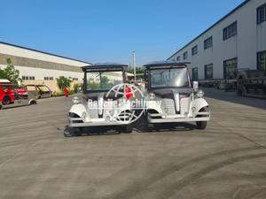 Manufacturers Customize New New Energy Solar Power <b>Four</b>-<b>wheel</b> Electric Vehicle Retro Classic Electric Classic Car <b>Trolley</b> - Product Image 3