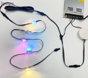 Trou Vente Étanche X-Connecteur De Noël DC24V 30mm Diamètre 3pcs RGBW LED Pixel Lumière pour <span class=keywords><strong>Maison</strong></span> Toiture Façade - Product Image 4