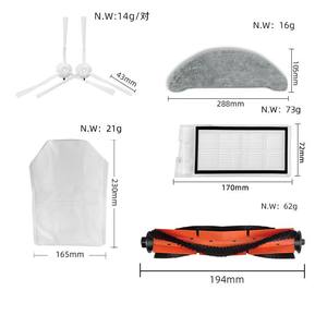 Roidmi Eve Plus Robot Vacuum Accessories Main Brush Side Brush Filter Mop Dust Bag Reusable Parts For Home Cleaning - Product Image 1