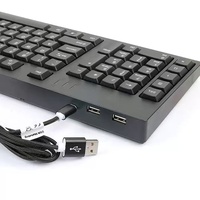Nouveau modèle de clavier d'ordinateur filaire USB HUB ergonomique clavier et souris pour gaucher pour Windows PC ordinateur portable bureau