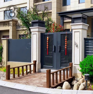מורדן יוקרה בסגנון אלומיניום יוקרה בסגנון אלומיניום שער חיצוני לחצר לחניה שער כניסה החלקה גידור שער כניסה - Product Image 4